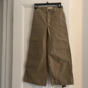 Madewell emmett wide-leg crop pants